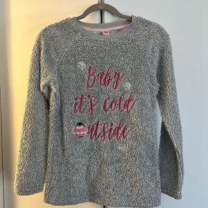 🐾 4 for $20 Baby is cold outside Teddy fleece sweatshirt